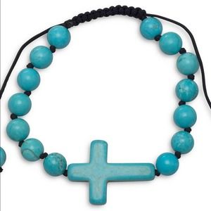 🆕Adjustable Magnesite Cross Bracelet
